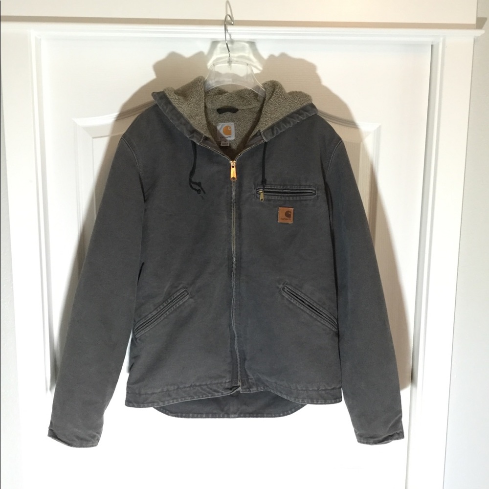 Carhartt Mens Sandstone Sherpa-Lined Jacket